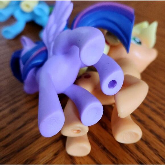 Lot of 5 My Little Pony MLP PVC Action Figures Fluttershy Rainbow Dash Rarity - Picture 7 of 7